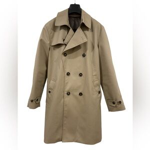 🧥 Mango Men's Classic Trench Coat - Timeless Elegance in Medium!